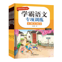 学霸语文专项训练第二辑 全4册 小学生1-6年级通用阅读理解 古诗文标点符号修辞手法句子成语词语拼音汉字知识学霸语文专项训练 看拼音写词语学古诗