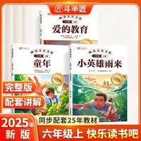 斗半匠 快乐读书吧六年级上册 爱的教育 童年 小英雄雨来  小学统编语文教材配套课外阅读书目（全3册）