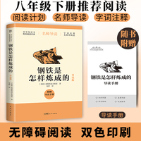 钢铁是怎样炼成的（双色导读版，八年级下推荐阅读书目。新增阅读计划表+阅读小结，附赠导读手册）
