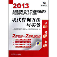 2013全国注册咨询工程师（投资）执业资格考试考点精析与题解——现代咨询方法与实务