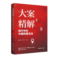 大案精解：前行中的中国刑事法治   时延安 刘计划  主编