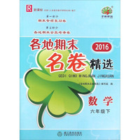 2016各地期末名卷精选：数学（六年级下 R 新课标）