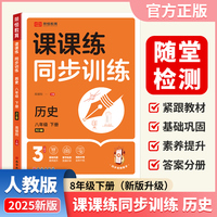 【荣恒】2025春新版课课练同步训练历史八8年级下册人教版配套课本教材专项训练课时作业本初中必刷辅导资料书