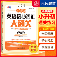 小升初英语核心词汇大通关 85天通关练习 精选词汇1000+ 专项突破 必背核心词 小学通用 全国通用