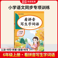 【荣恒】24秋看拼音写生字词语六年级上册语文专项训练 小学语文拼音生字组词造句看图写话同步作文强化训练每日一练