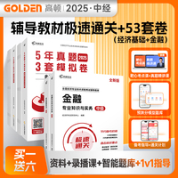 备考2025中级经济师辅导教材+5年真题3套模拟必刷卷【经济基础+金融】2科套装 中级经济师真题卷辅导资料