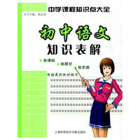 初中语文知识表解(中学生课程知识点大全)