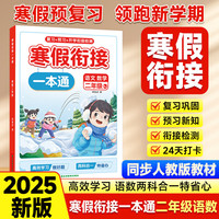 寒假衔接一本通语文数学二年级RJ