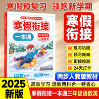 寒假衔接一本通语文数学英语三年级RJ