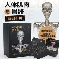 人体肌肉与骨骼解剖卡片